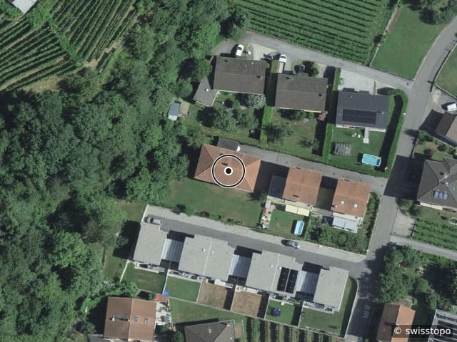 Luftbild Via Scalascia 5B, Bellinzona