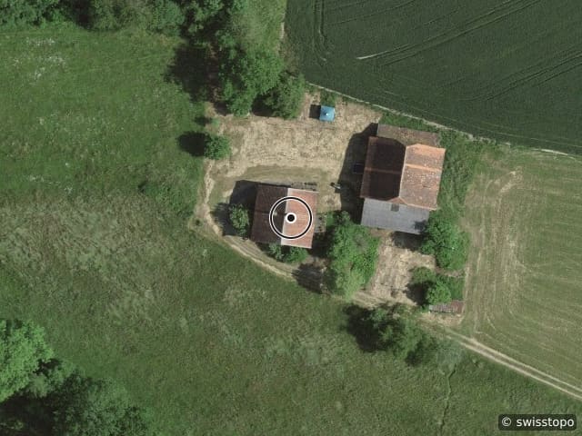 Aerial view of the location – Bas de l'Etang 1, 1740 Neyruz