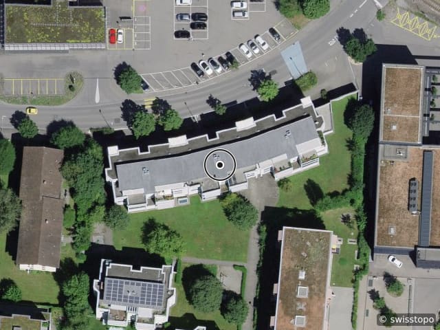 Luftbild der Lage – Murackerstrasse 5, 5600 Lenzburg