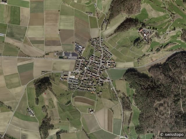 Luftbild Dorf