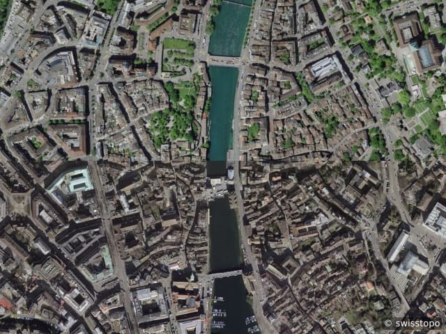 Vue aérienne de l’emplacement – 8001 Zürich