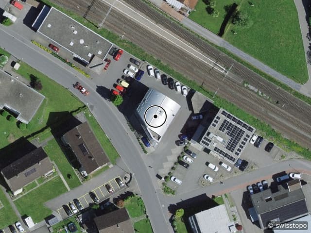 Luftbild Grofstrasse 34, Mels