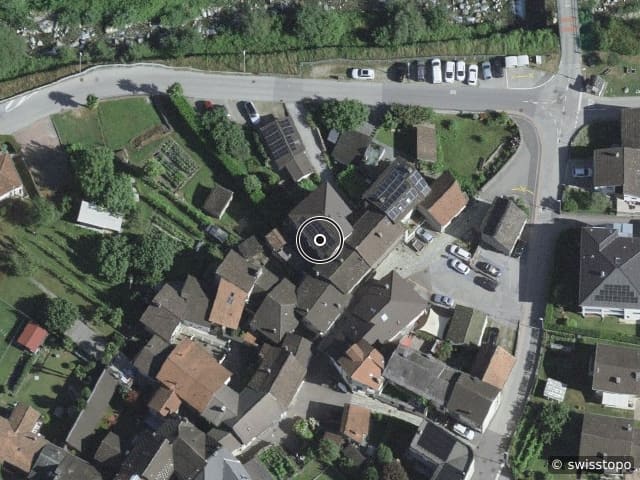 Luftbild der Lage – Via Taiada 40, 6517 Arbedo-Castione