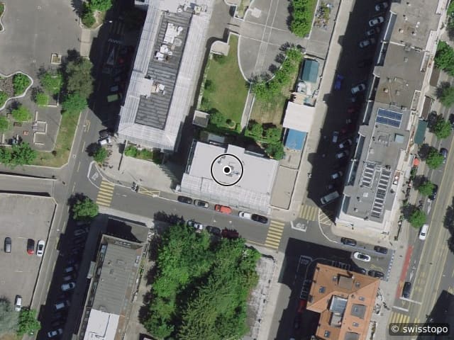 Luftbild Rue Dentand 4, Genève