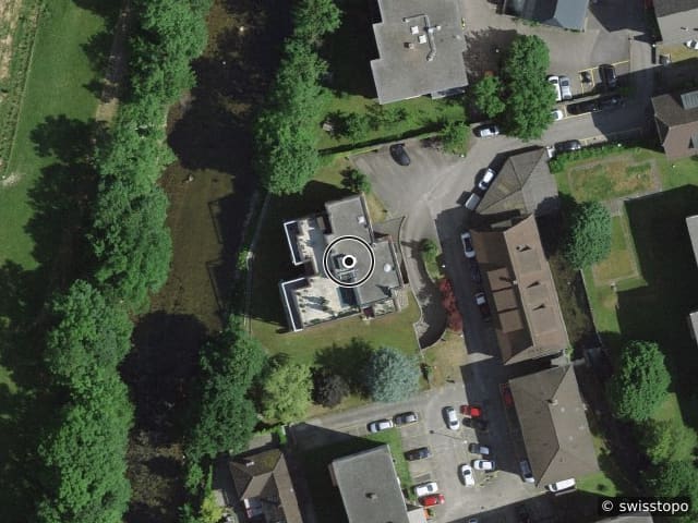 Luftbild Rue des Cèdres 17, Boudry