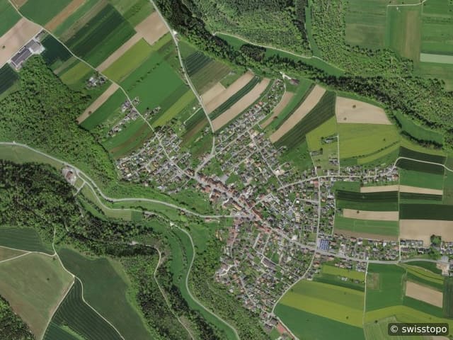 Luftbild Röschenz