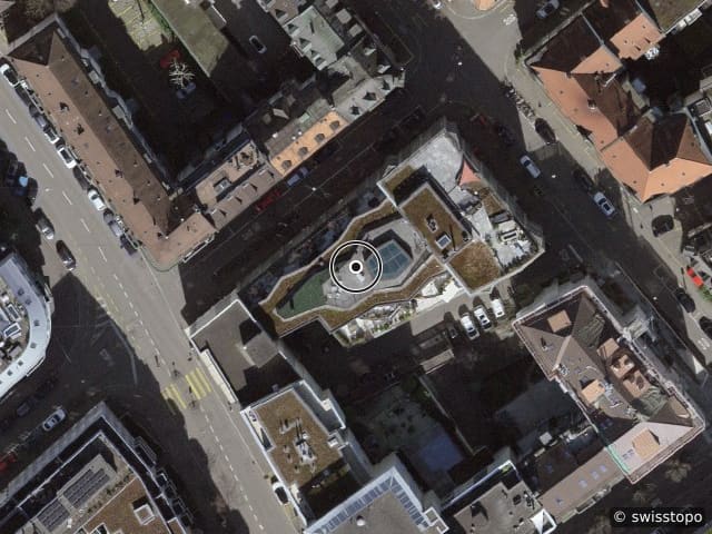 Luftbild der Lage – Bremgartnerstrasse 31, 8003 Zürich