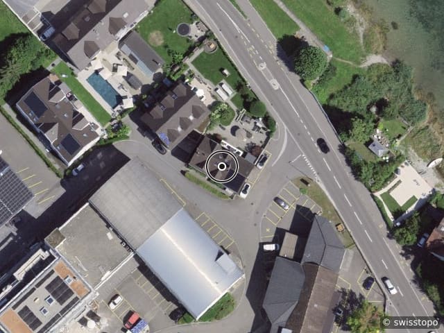 Luftbild der Lage – Seestrasse 23, 9326 Horn