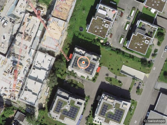 Luftbild der Lage – Werftstrasse 1b, 9320 Arbon