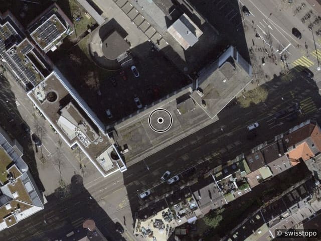 Luftbild der Lage – Birmensdorferstr. 94, 8003 Zürich