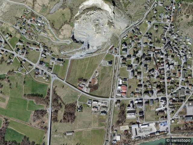 Luftbild Raron