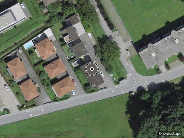 Luftbild der Lage – Via Pedemontana 21, 6592 S. Antonino
