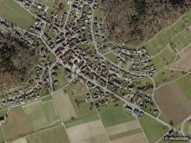 Luftbild Hüntwangen