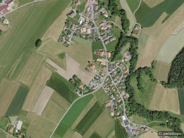 Luftbild der Lage – 1692 Massonnens