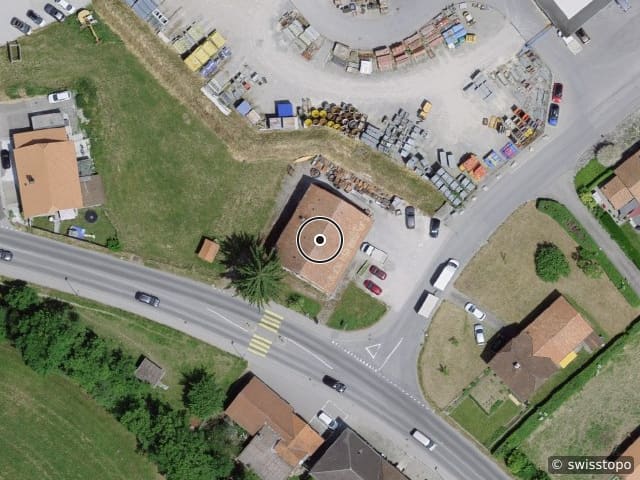 Luftbild Route du Briez 200, Vuadens