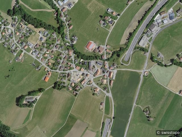 Luftbild Gumefens