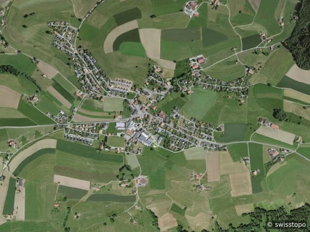 Luftbild Treyvaux