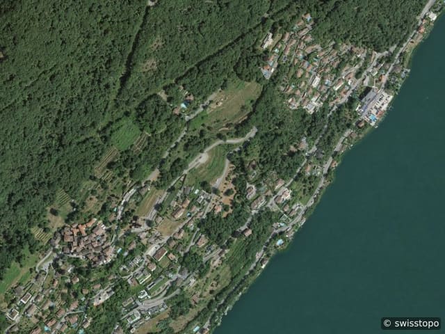 Luftbild Str. da Vigh 52, Vico Morcote