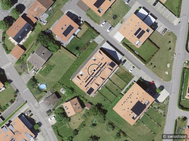 Luftbild der Lage – Chemin du Closez 3, 1188 Gimel