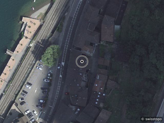 Luftbild der Lage – Via Carlo Maderno 30, 6825 Capolago