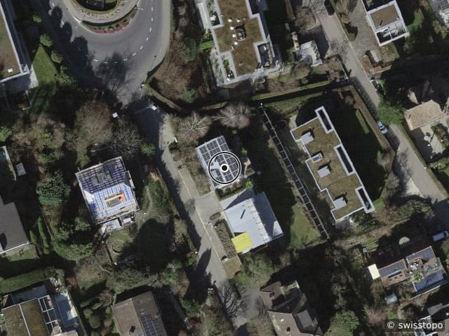 Vista aerea della posizione – Alpenstrasse 1, 8803 Rüschlikon