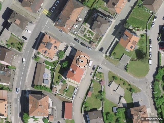 Luftbild Rue du Temple 22, Les Brenets