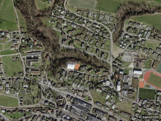 Luftbild Dorfstrasse 40a, Meilen