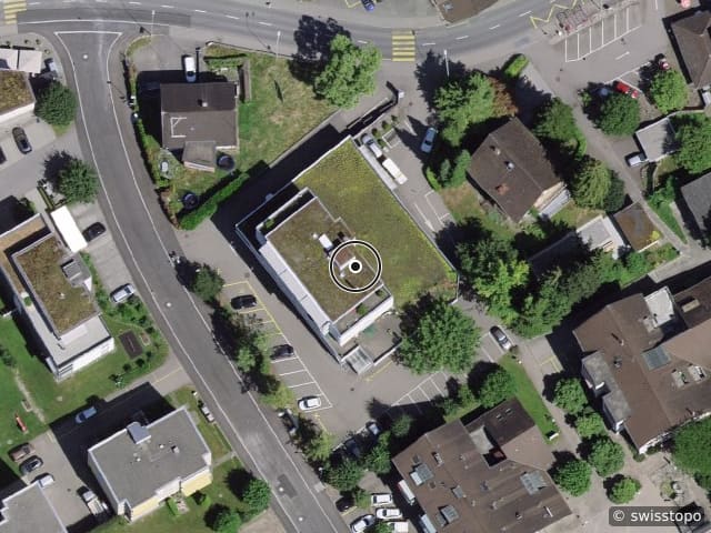 Luftbild der Lage – Bahnhofstrasse 3, 6285 Hitzkirch