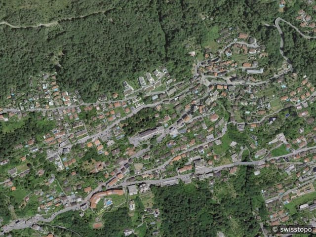Vue aérienne de l’emplacement – 6644 Orselina