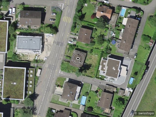 Vista aerea della posizione – Dornacherstrasse 50, 4147 Aesch