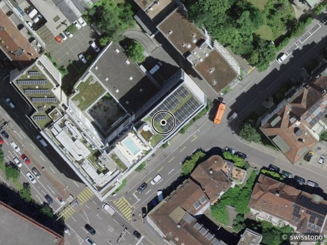 Vue aérienne de l’emplacement – Peter Merian-Strasse 54, 4052 Basel