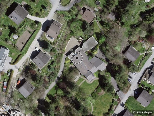Luftbild der Lage – Route des Tsamplans 8, 3974 Mollens